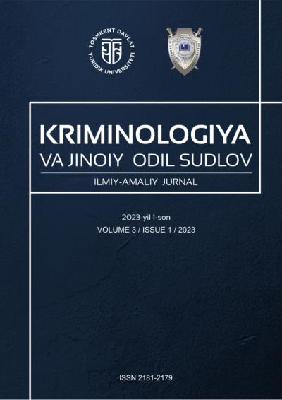 Kriminologiya va jinoiy odil sudlov